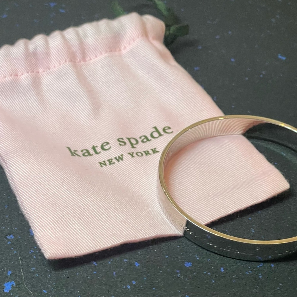 Kate Spade Silver Idiom “Mom Said So” Bangle